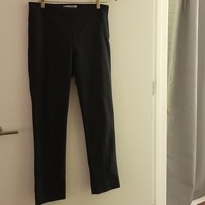 Navy blue side zip M.M. Lafleur slacks